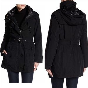 Guess Solid Waist Belt Parka